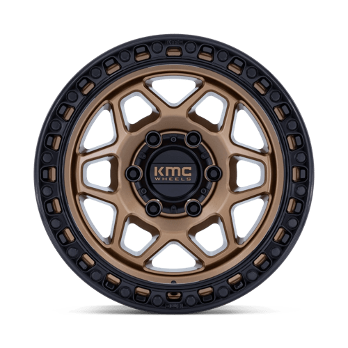 17x8.5 KMC KM553 Torx Matte Bronze With Gloss Black Lip Wheel 6x5.5 (0mm)