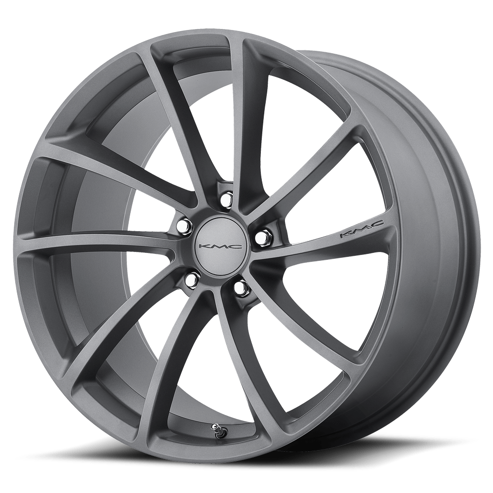 19x9.5 KMC KM691 SPIN Gun Metal Wheel 5x120 (35mm)