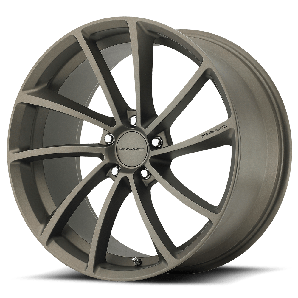 18x8 KMC KM691 SPIN Matte Bronze Wheel 5x112 (35mm)