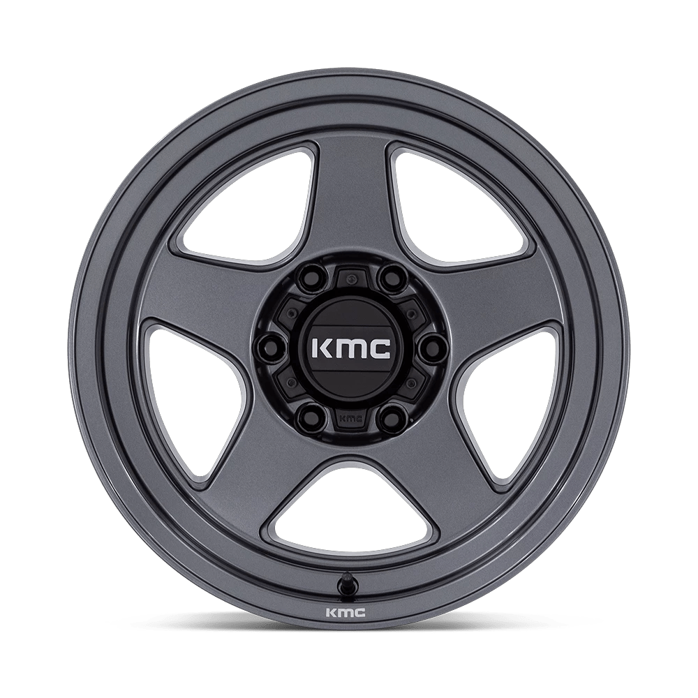 17x8.5 KMC KM728 Lobo Matte Anthracite Wheel 6x135 (-10mm)