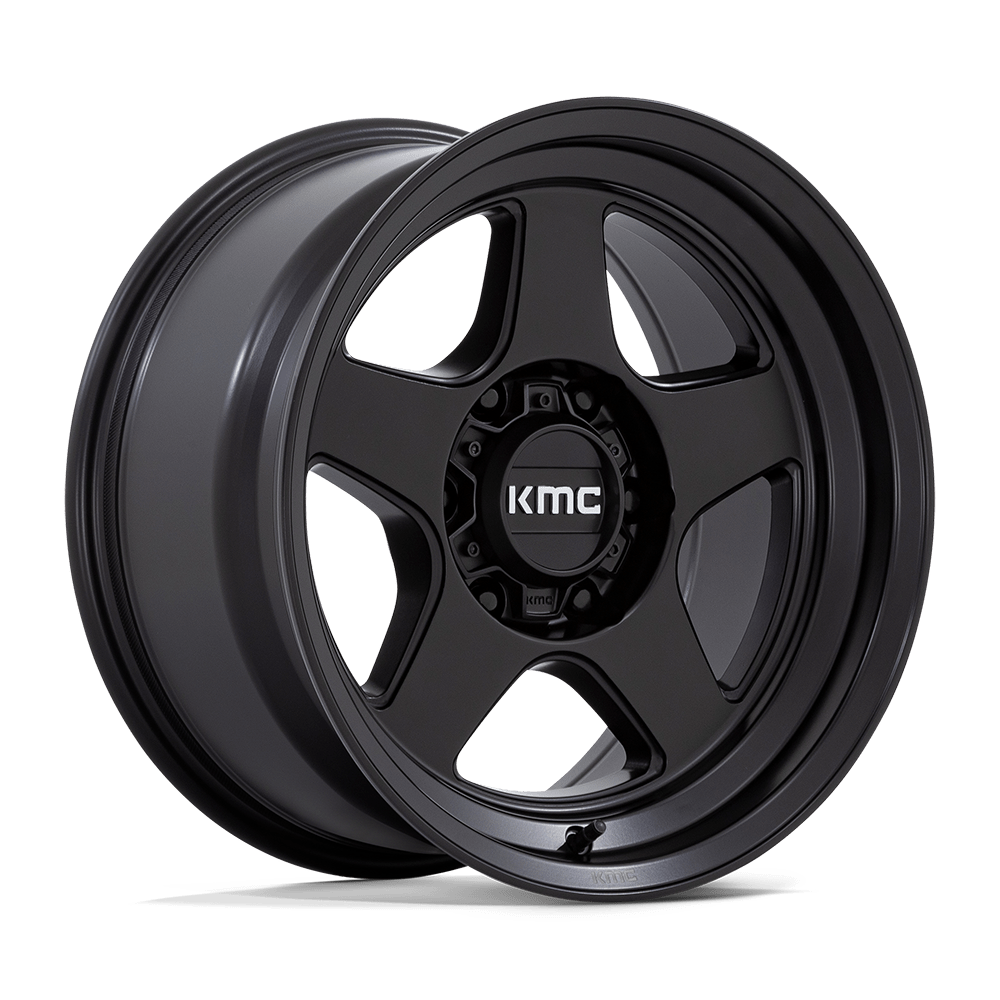 17x8.5 KMC KM728 Lobo Matte Black Wheel 6x5.5 (-10mm)