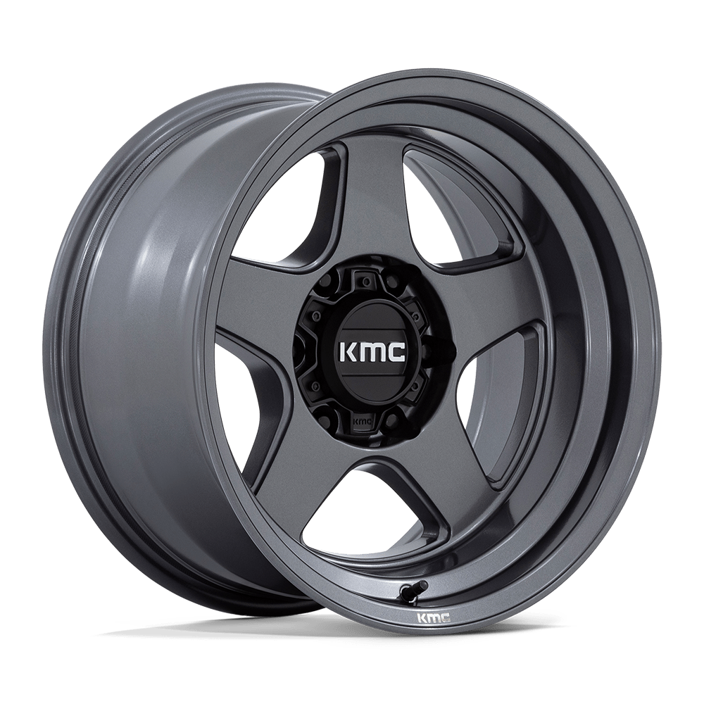 17x8.5 KMC KM728 Lobo Matte Anthracite Wheel 5x5 (18mm)