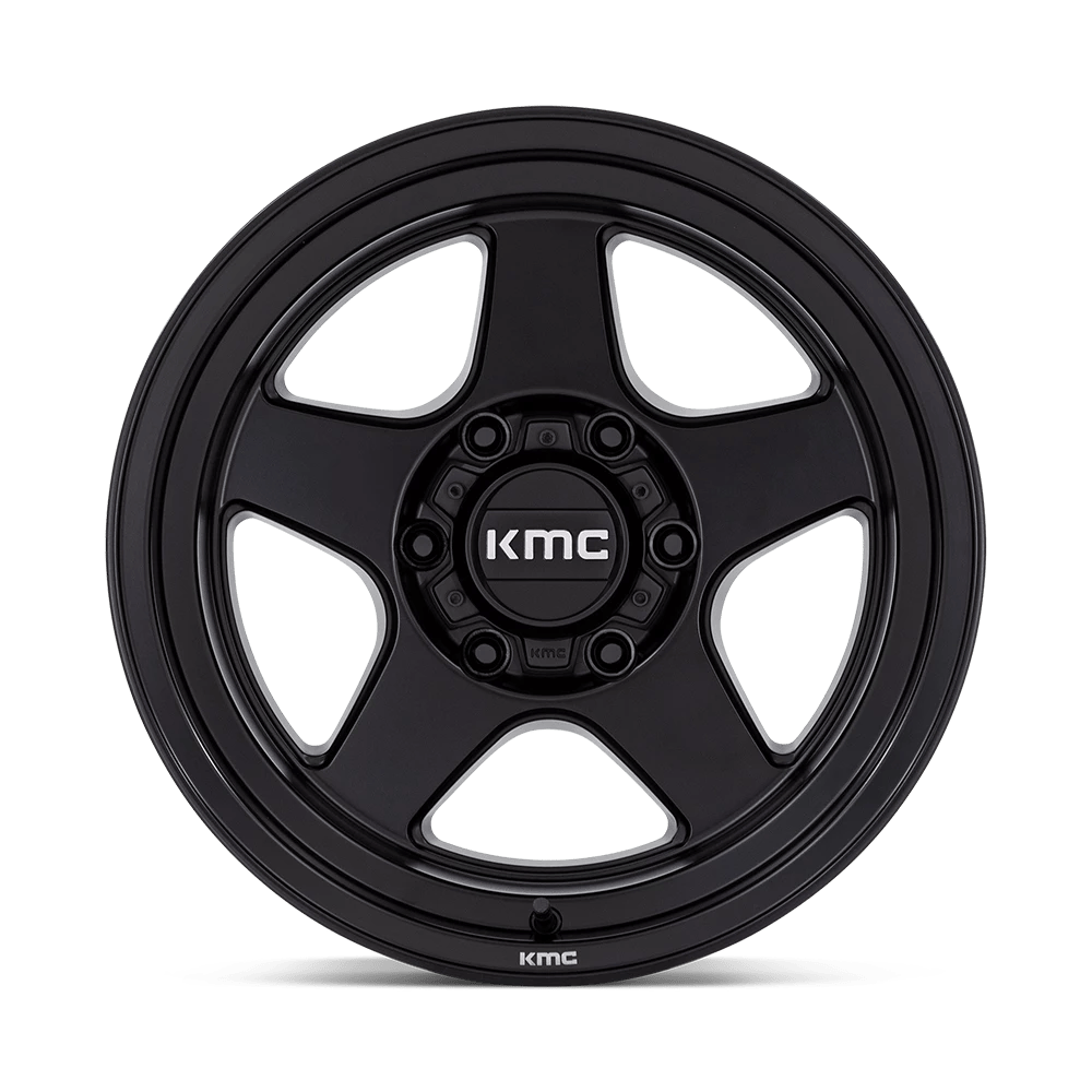 17x8.5 KMC KM728 Lobo Matte Black Wheel 6x120 (18mm)