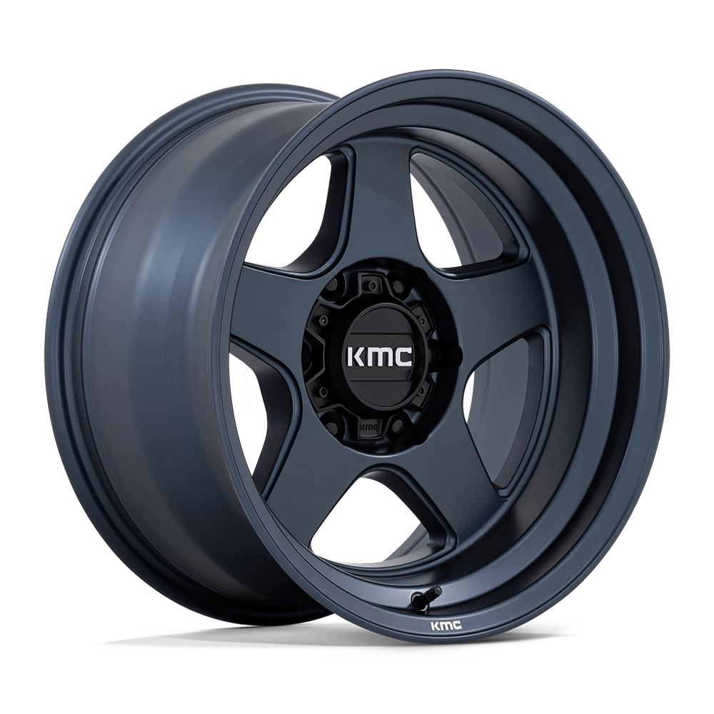 17x8.5 KMC KM728 Lobo Metallic Blue Wheel 6x5.5 (18mm)
