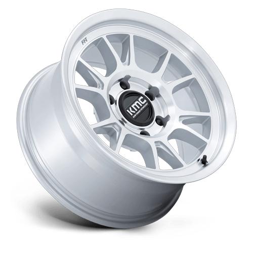 17x8.5 KMC KM729 Range Gloss Silver With Machined Face Wheel 6x135 (0mm)