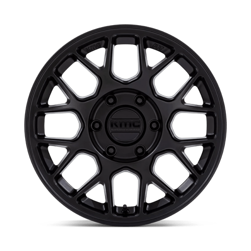 17x8.5 KMC KM730 Hatchet Matte Black Wheel 6x4.5 (-10mm)
