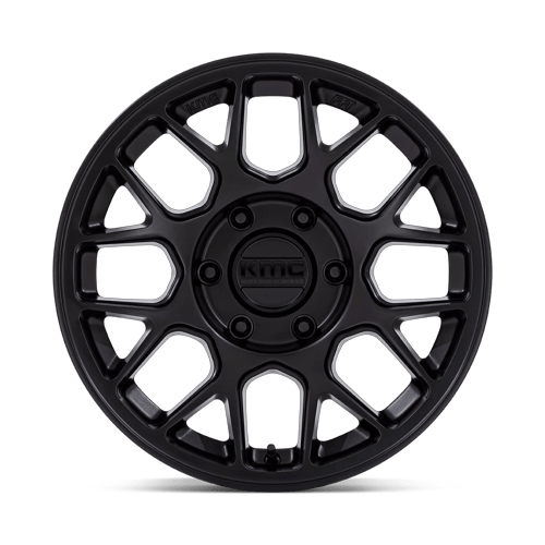 17x8.5 KMC KM730 Hatchet Matte Black Wheel 5x5 (-10mm)