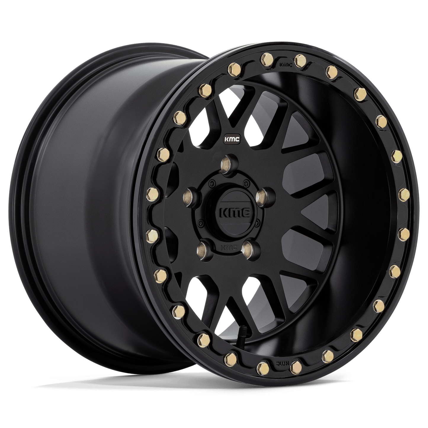 14x10 KMC Powersports KS235 GRENADE BEADLOCK Satin Black Wheel 4x156 (0mm)
