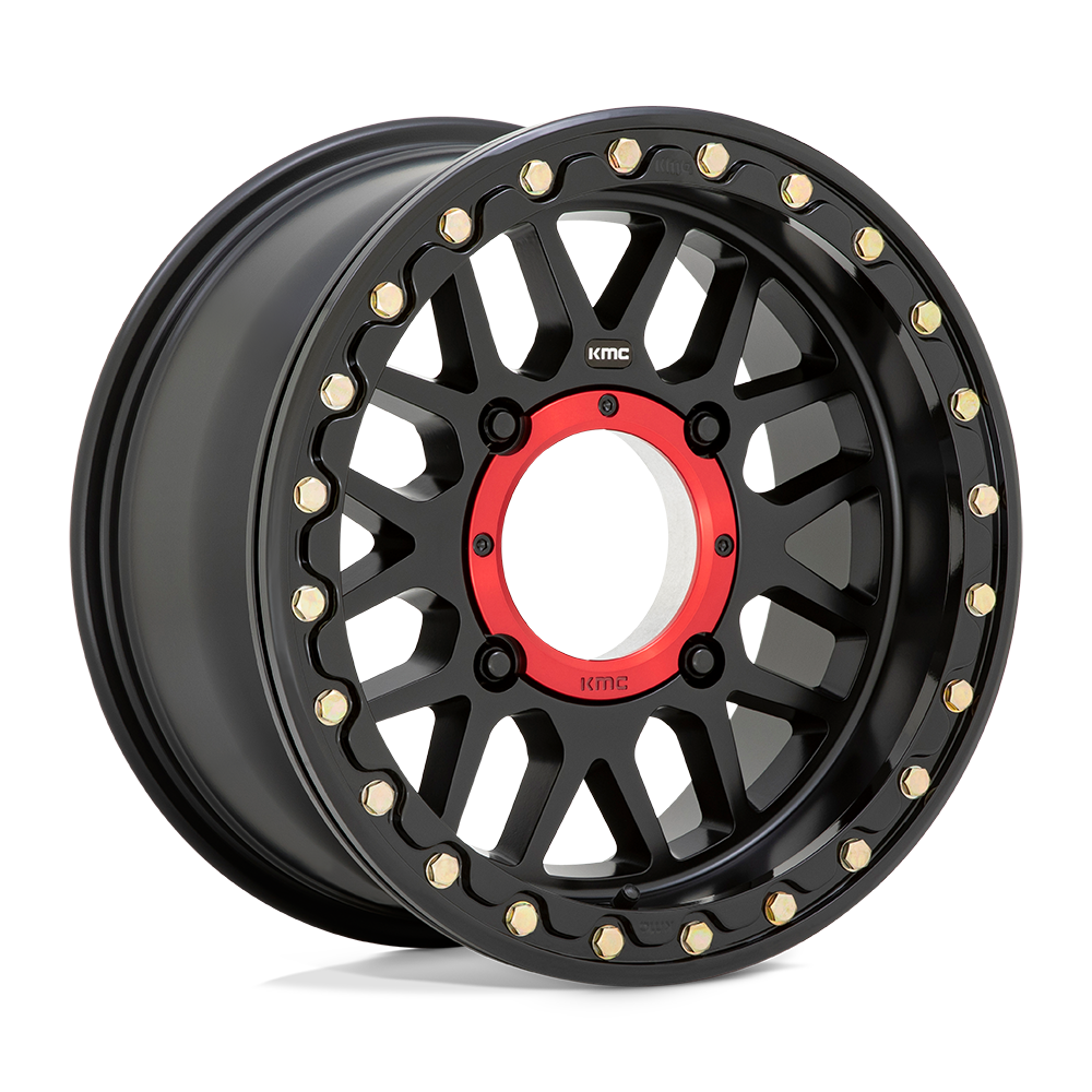 15x7 KMC UTV KS235 GRENADE BEADLOCK Satin Black Wheel 4x137 (10mm)