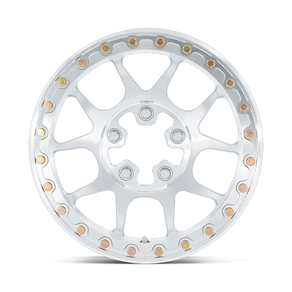 15x6 KMC Powersports KS437 Toro Raw Machined FORGED BEADLOCK Wheel 5x4.5 (50mm)