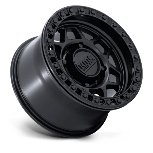 15x7 KMC KS241 Torx Matte Black Gloss Black Ring UTV BEADLOCK Wheel 6x5.5 (38mm)