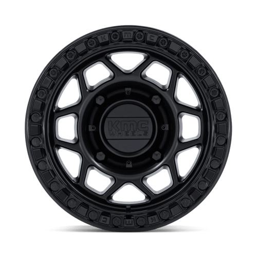15x7 KMC KS241 Torx Matte Black Gloss Black Ring UTV BEADLOCK Wheel 6x5.5 (38mm)