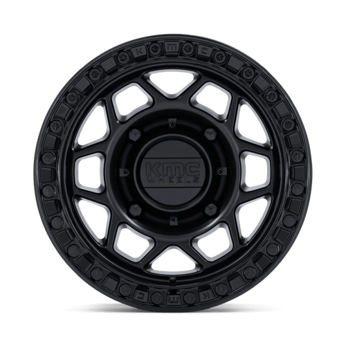 15x8 KMC KS241 Torx Matte Black Gloss Black Ring UTV BEADLOCK Wheel 4x137 (0mm)