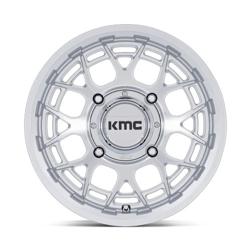 15x7 KMC Powersports KS139 Technic UTV Gloss Silver Machined Wheel 4x156 (38mm)