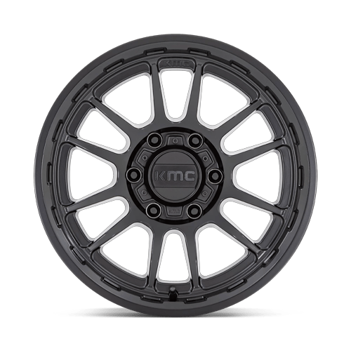 17x8.5 KMC KM727 Wrath Satin Black Wheel 6x5.5 (0mm)