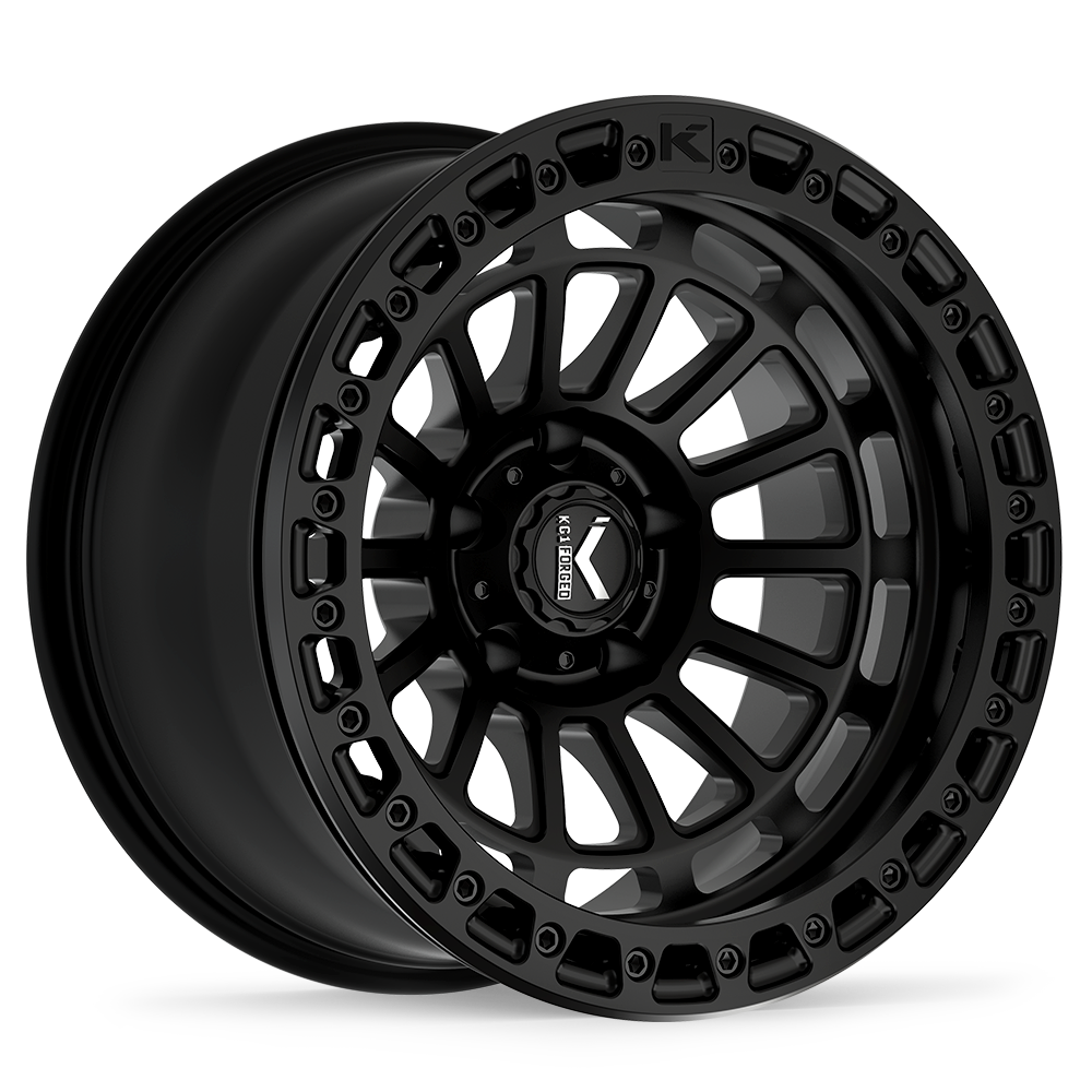 17x9 KG1 Forged KO600 Lifter Matte Black BEADLOCK Wheel 6x135 (-15mm)