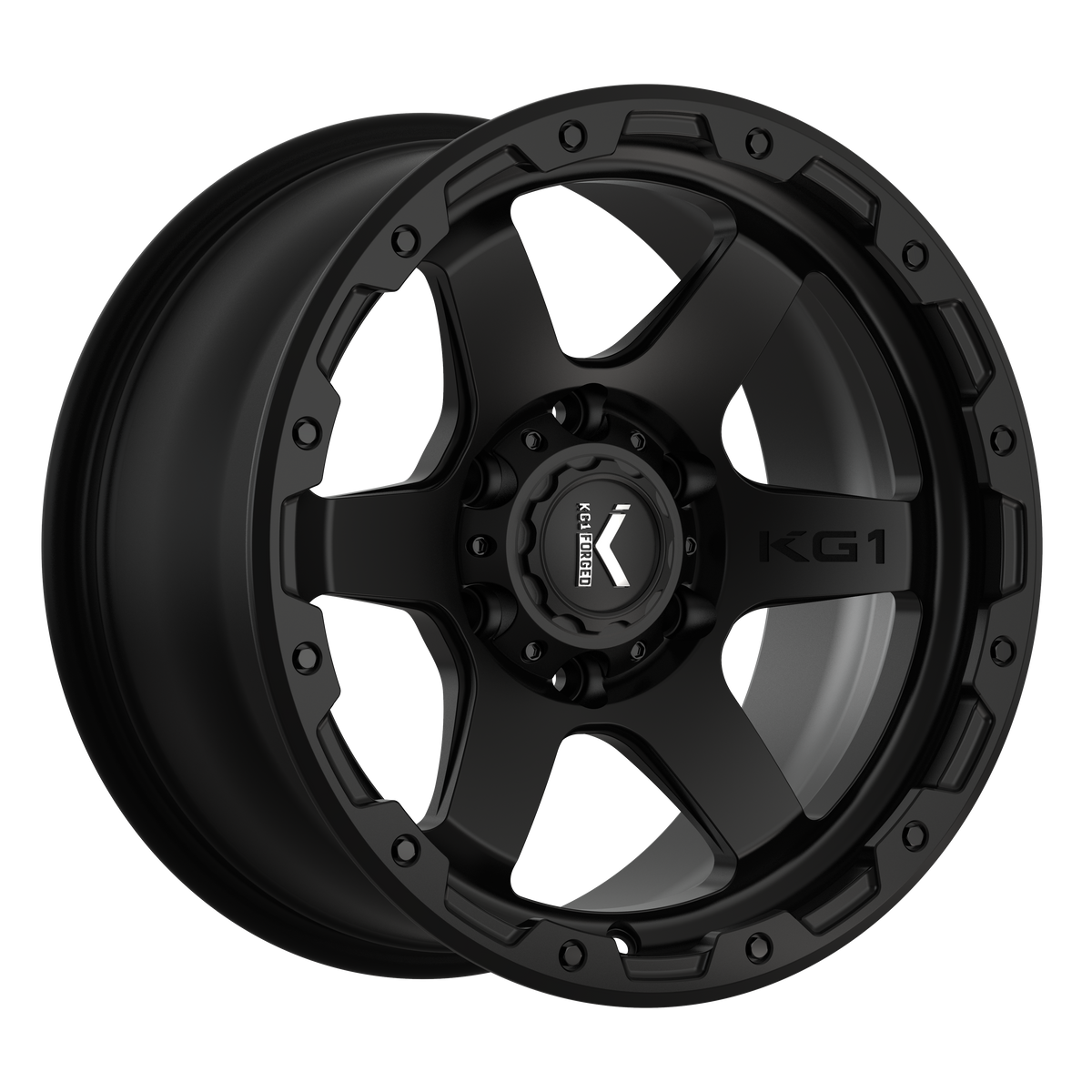 20x9.5 KG1 Forged KO920 Launch Matte Black Black Ring Wheel 8x180 (-12mm)