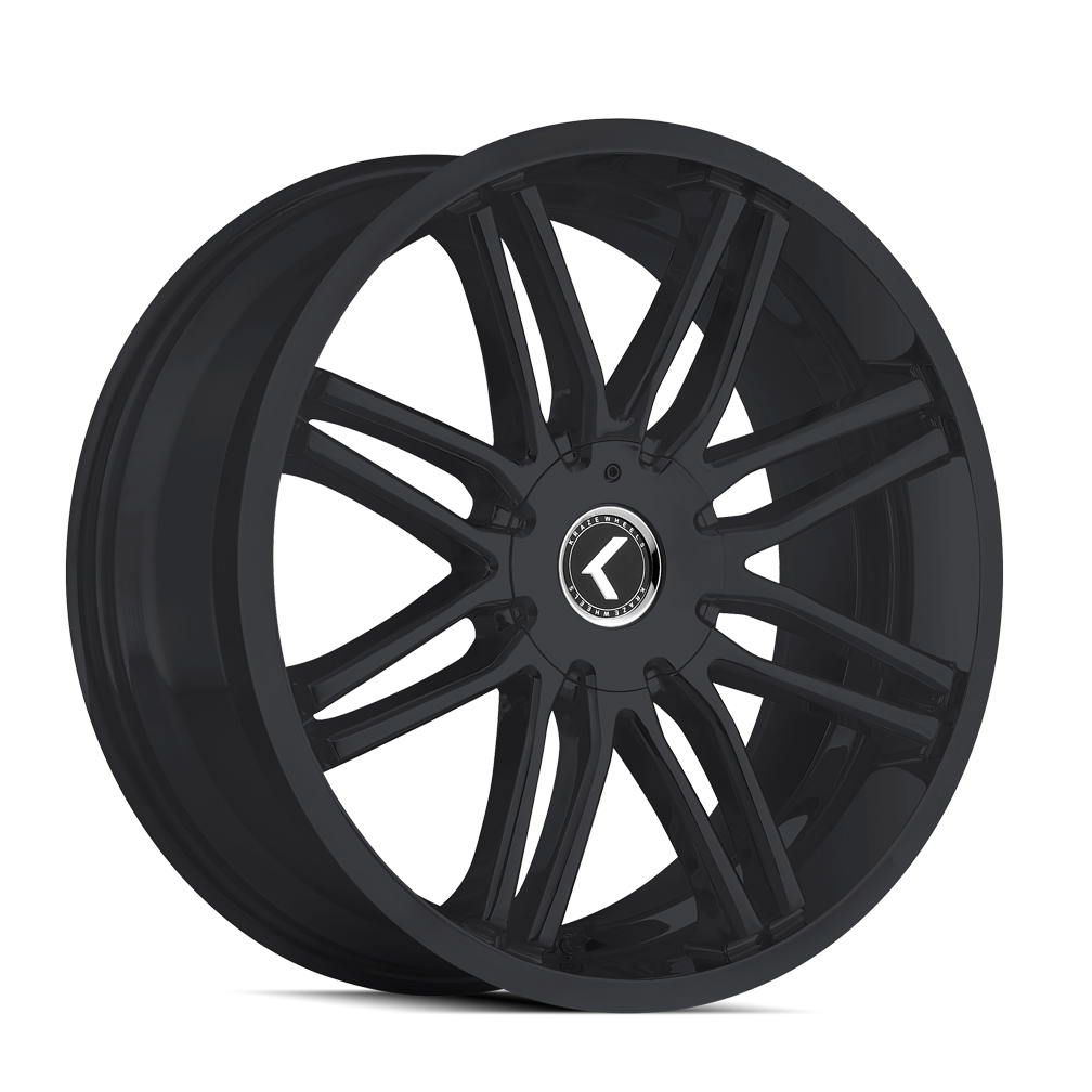 20x8.5 Kraze Cray Satin Black Wheel 5x108/5x4.5 (35mm)