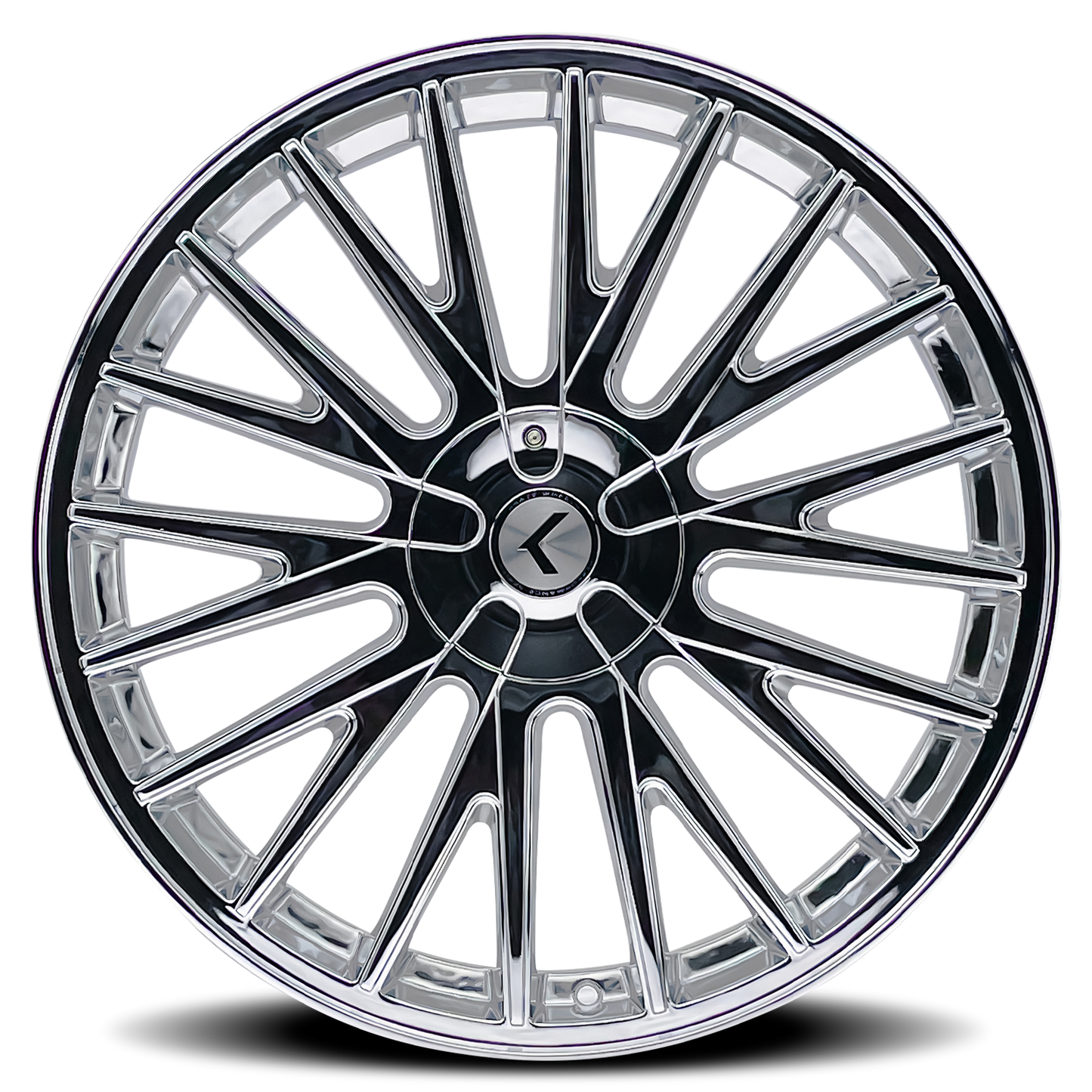 20x8.5 Kraze KR185 Double Down Chrome Wheel 5x4.25/5x4.5 (38mm)