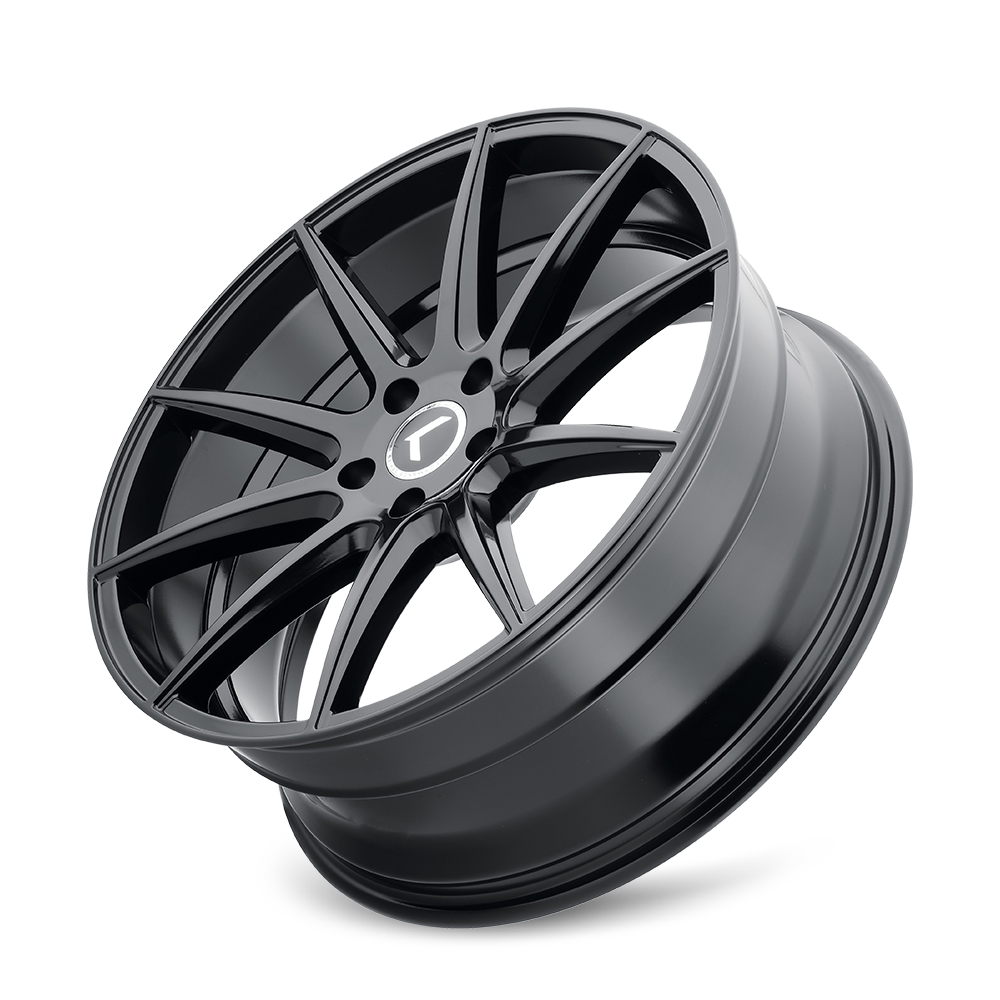 17x8 Kraze KR193 Turismo Gloss Black Wheel 5x4.5 (38mm)