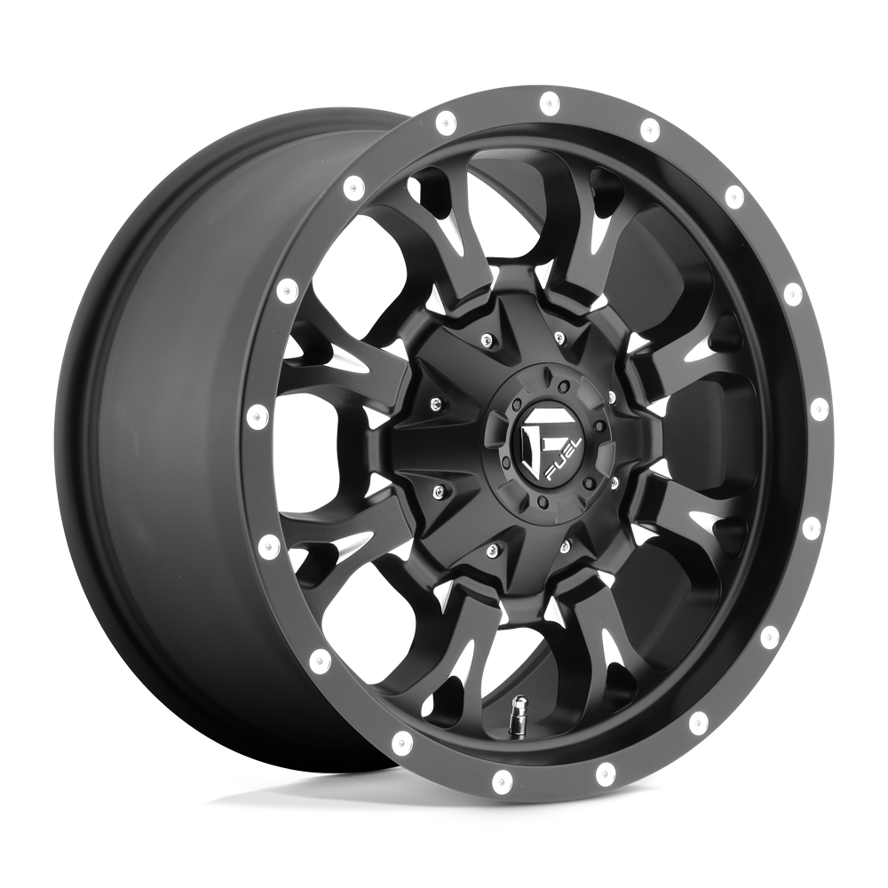 17x9 Fuel D517 Krank Matte Black & Milled Wheel 6x135/6x5.5 (20mm)