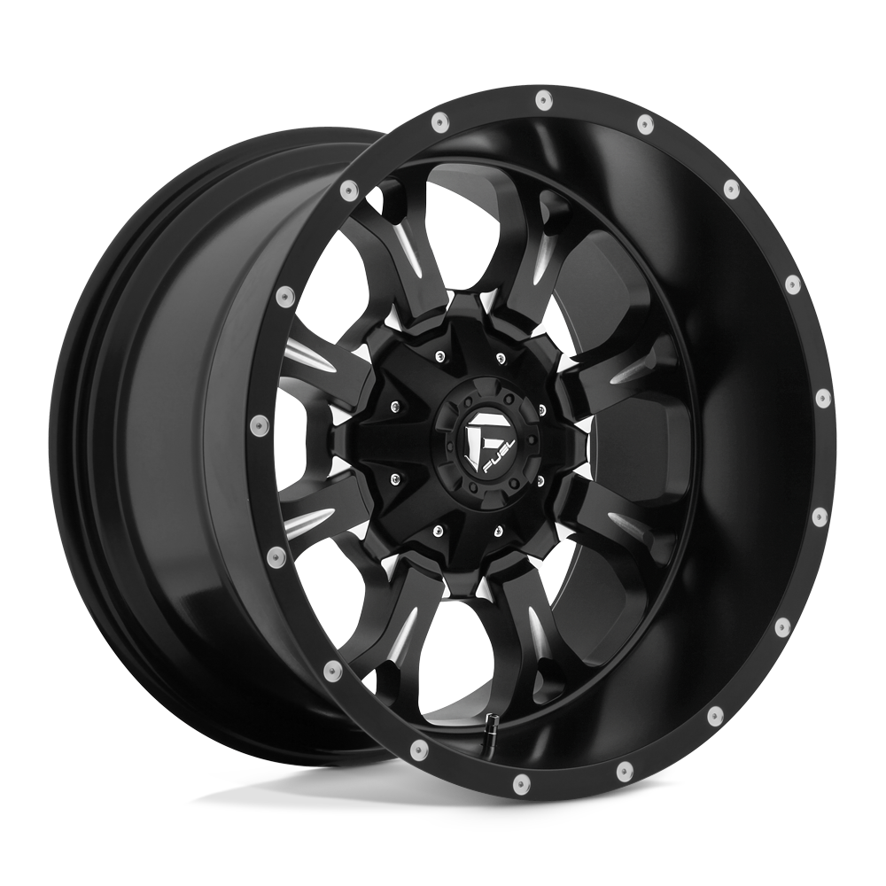 20x12 Fuel D517 Krank Matte Black & Milled Wheel 6x135/6x5.5 (-44mm)