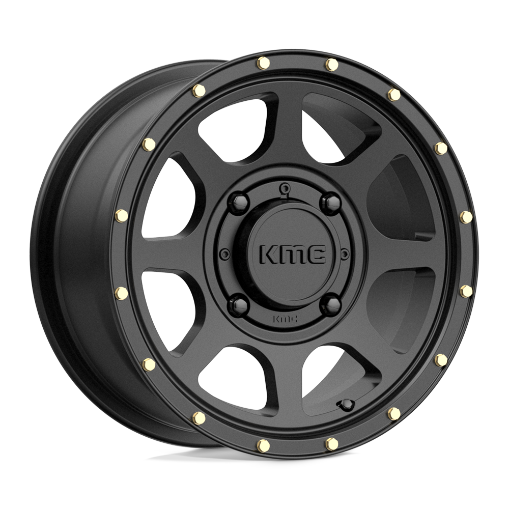 14x7 KMC Powersports KS134 ADDICT 2 Satin Black Wheel 4x137 (38mm)