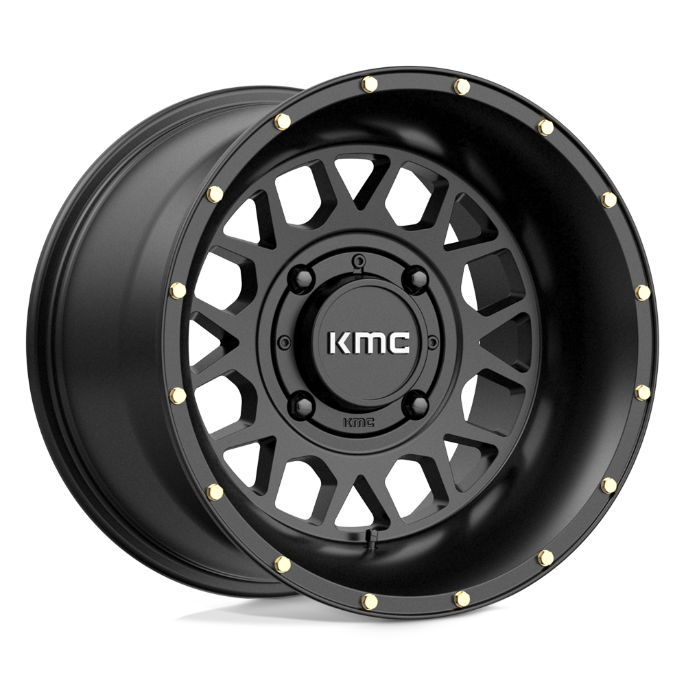 15x10 KMC Powersports KS135 GRENADE Satin Black Wheel 4x156 (0mm)
