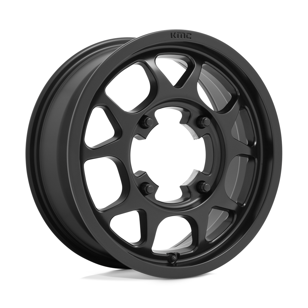 15x6 KMC Powersports KS136 TORO Satin Black Wheel 4x156 (38mm)
