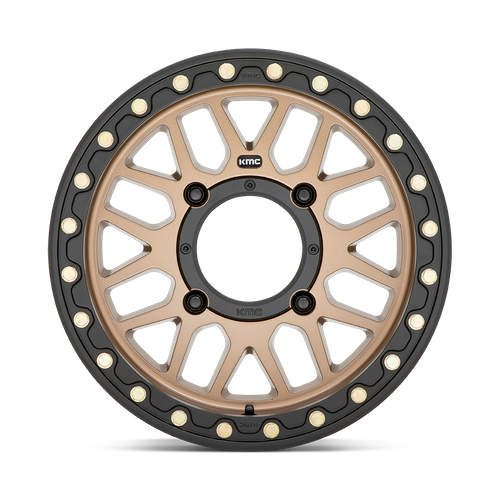 15x7 KMC UTV KS235 GRENADE BEADLOCK Satin Bronze Wheel 4x137 (10mm)