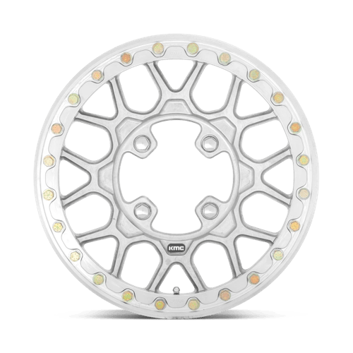 15x6 KMC KS435 Grenade Raw Machined FORGED UTV Wheel 4x156 (38mm)
