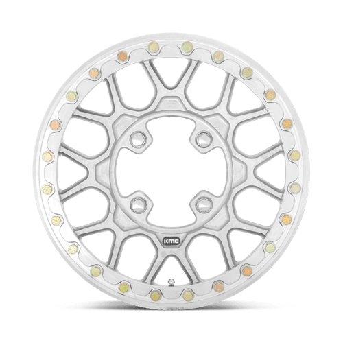 15x6 KMC KS435 Grenade Raw Machined FORGED UTV Wheel 4x156 (38mm)