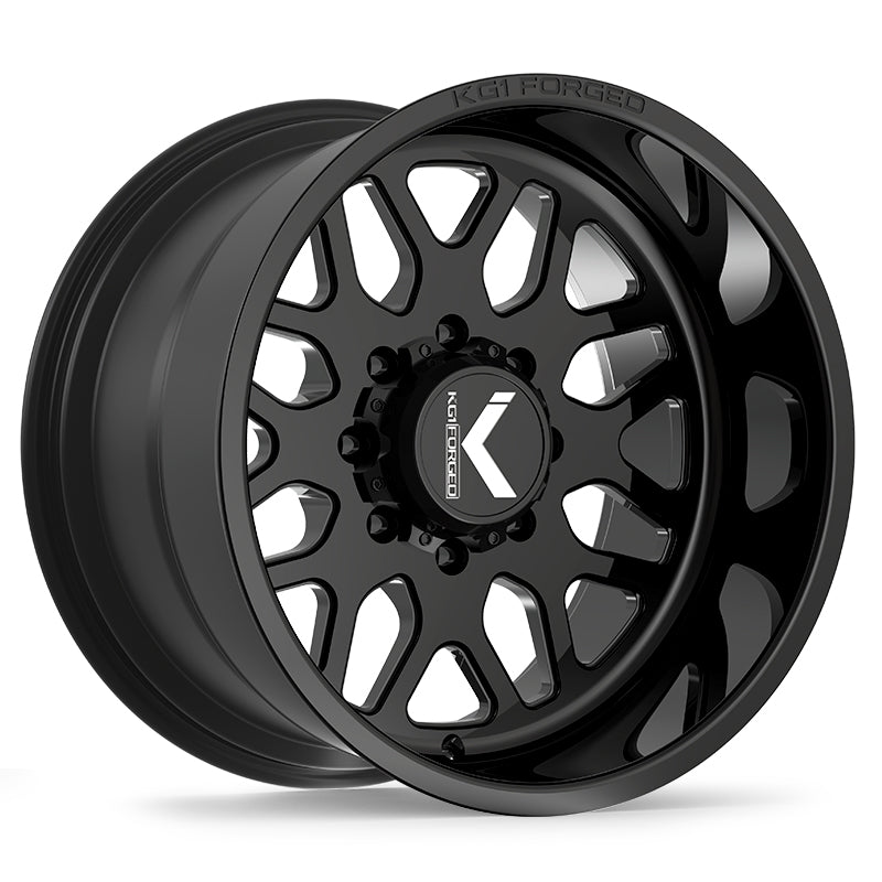 22x12 KG1 KT001 Veteran Gloss Black FORGED Wheel 8x170 (-44mm)