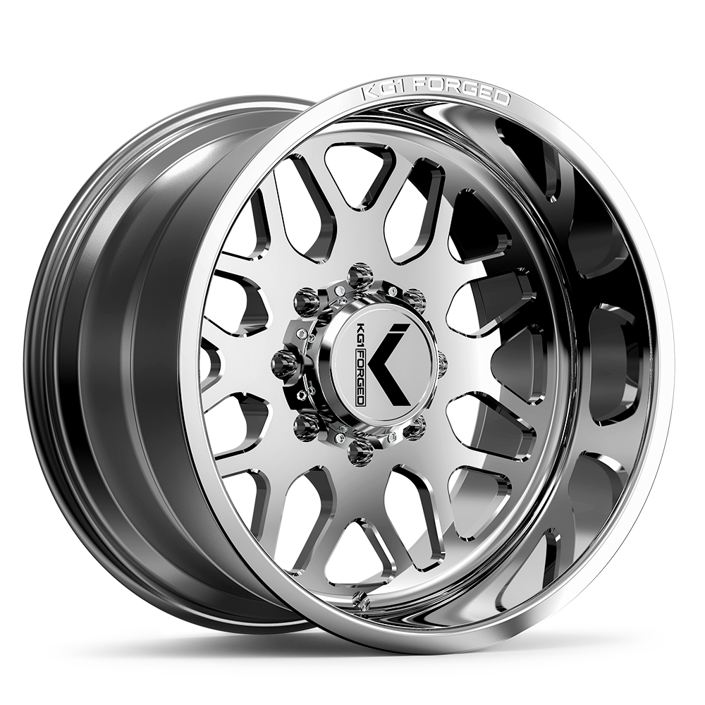 20x10 KG1 Forged KT001 Veteran Polished Milled FORGED Wheel 5x5.5 (-24mm)