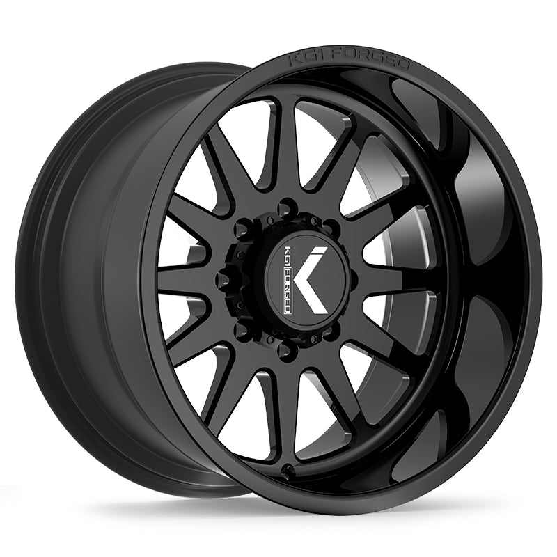 22x12 KG1 KT005 Clockwork Gloss Black FORGED Wheel 8x6.5 (-44mm)
