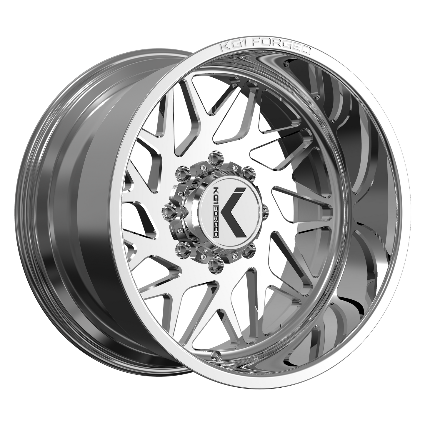 22x10 KG1 Forged KT061 Bypass Polished LEFT DIRECTIONAL Wheel 8x170 (-18mm)