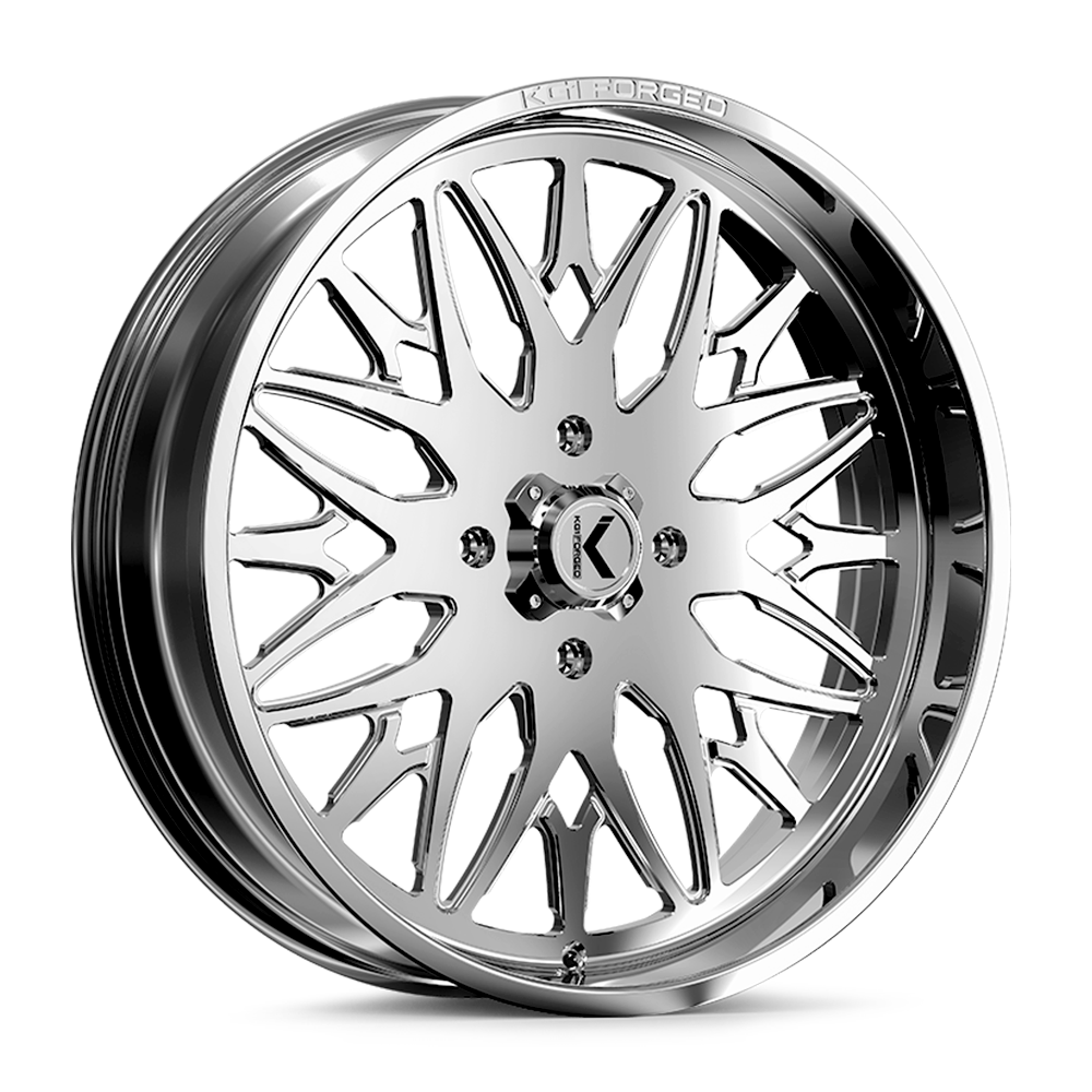 24x7 KG1 Forged KU014 Trident Polished UTV Wheel 4x156 (0mm)