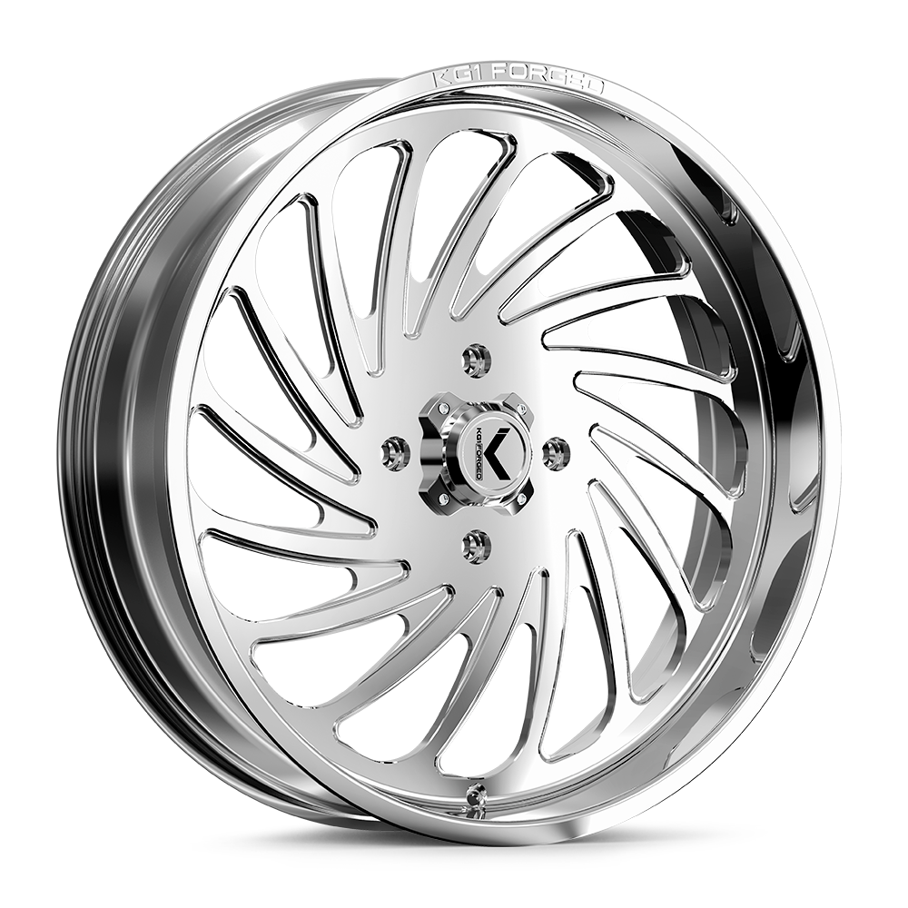 22x7 KG1 Forged KU023 Bender Polished RIGHT DIRECTIONAL UTV Wheel 4x156 (0mm)
