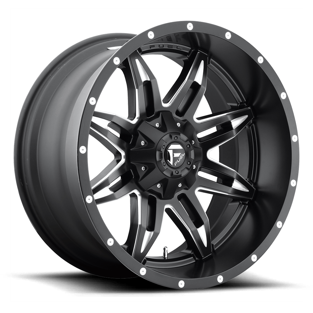 15x10 Fuel D567 Lethal Matte Black & Milled Wheel 5x4.5/5x4.75 (-43mm)