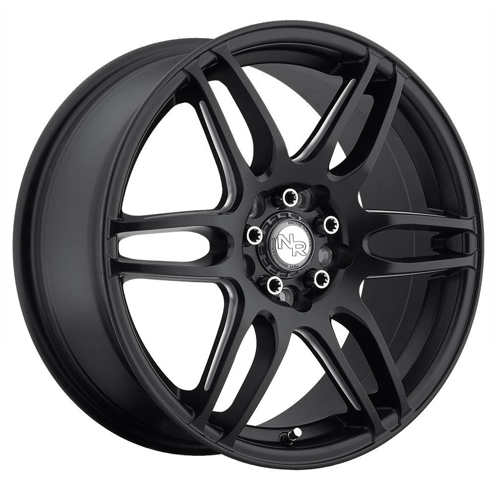 18x8 Niche M106 NR6 MATTE BLACK MILLED Wheel 4x100/4x4.5 (40mm)