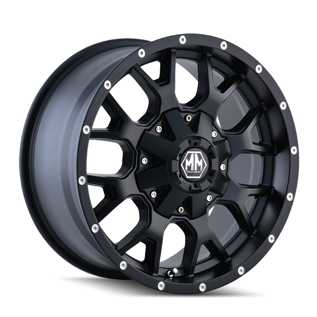 20x9 Mayhem Warrior Matte Black Wheel 6x120/6x5.5 (18mm)