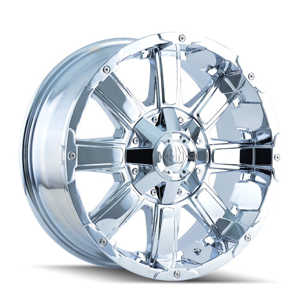 18x9 Mayhem Chaos Chrome Wheel 5x4.5/5x5 (-12mm)