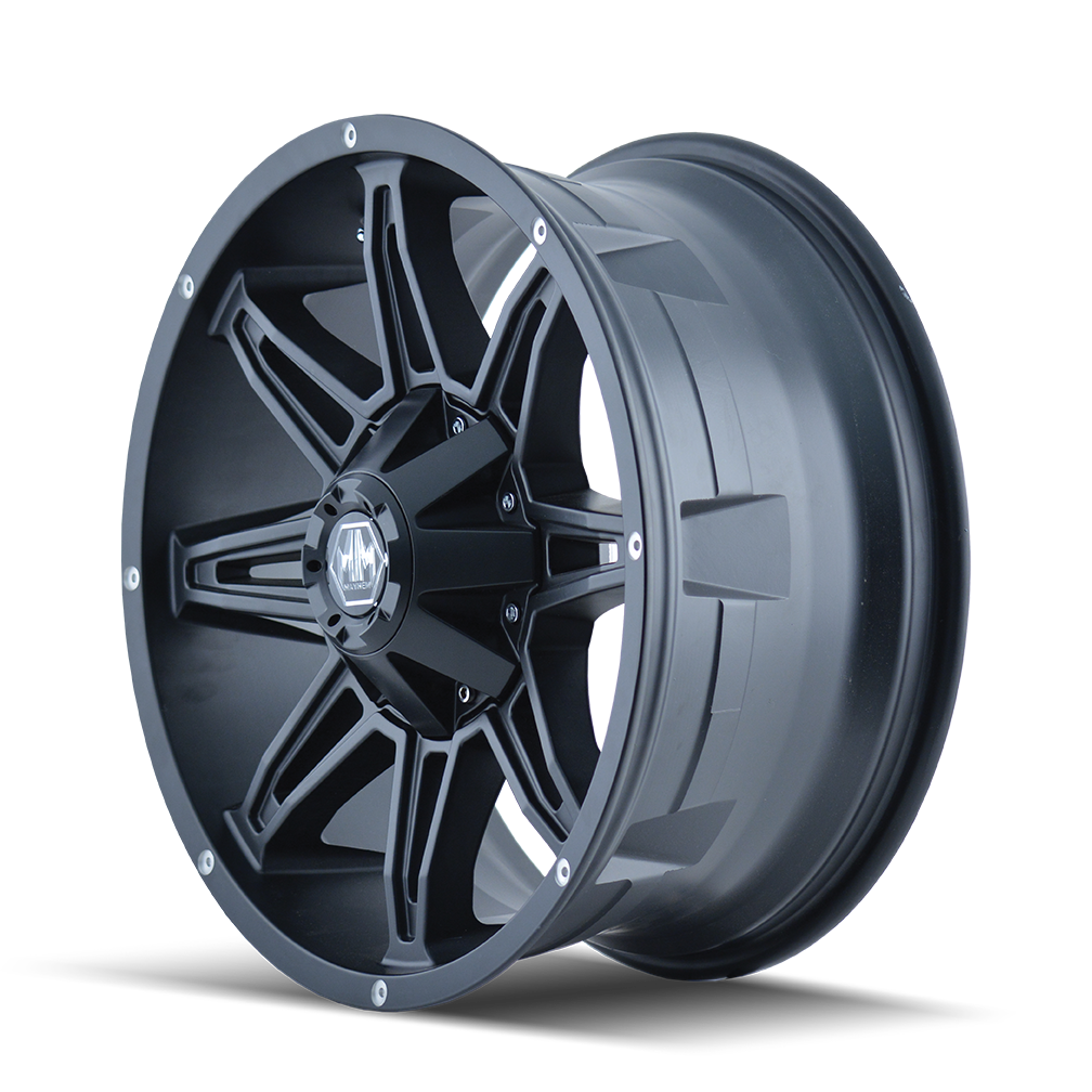20x10 Mayhem 8090 Rampage Matte Black Wheel 8x6.5 (-25mm)