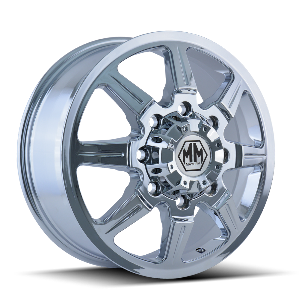 20x8.25 Mayhem Monstir Chrome DUALLY FRONT Wheel 8x200 (127mm)