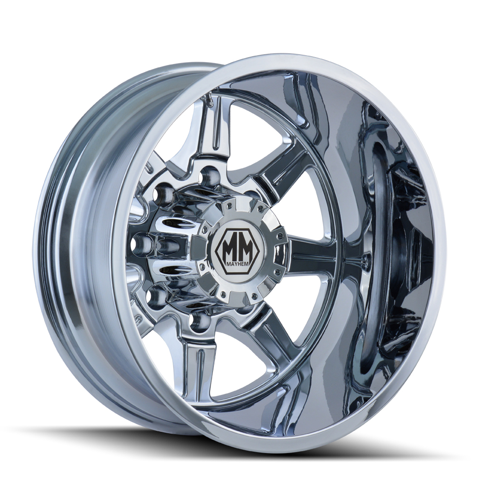 22x8.25 Mayhem Monstir Chrome DUALLY REAR Wheel 8x6.5 (-160mm)