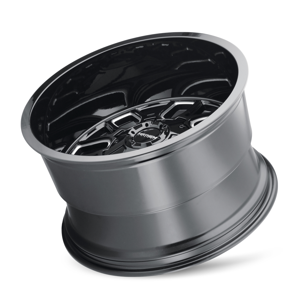 20x12 Mayhem 8107 Cogent Gloss Black Milled Wheel 8x6.5 (-51mm)