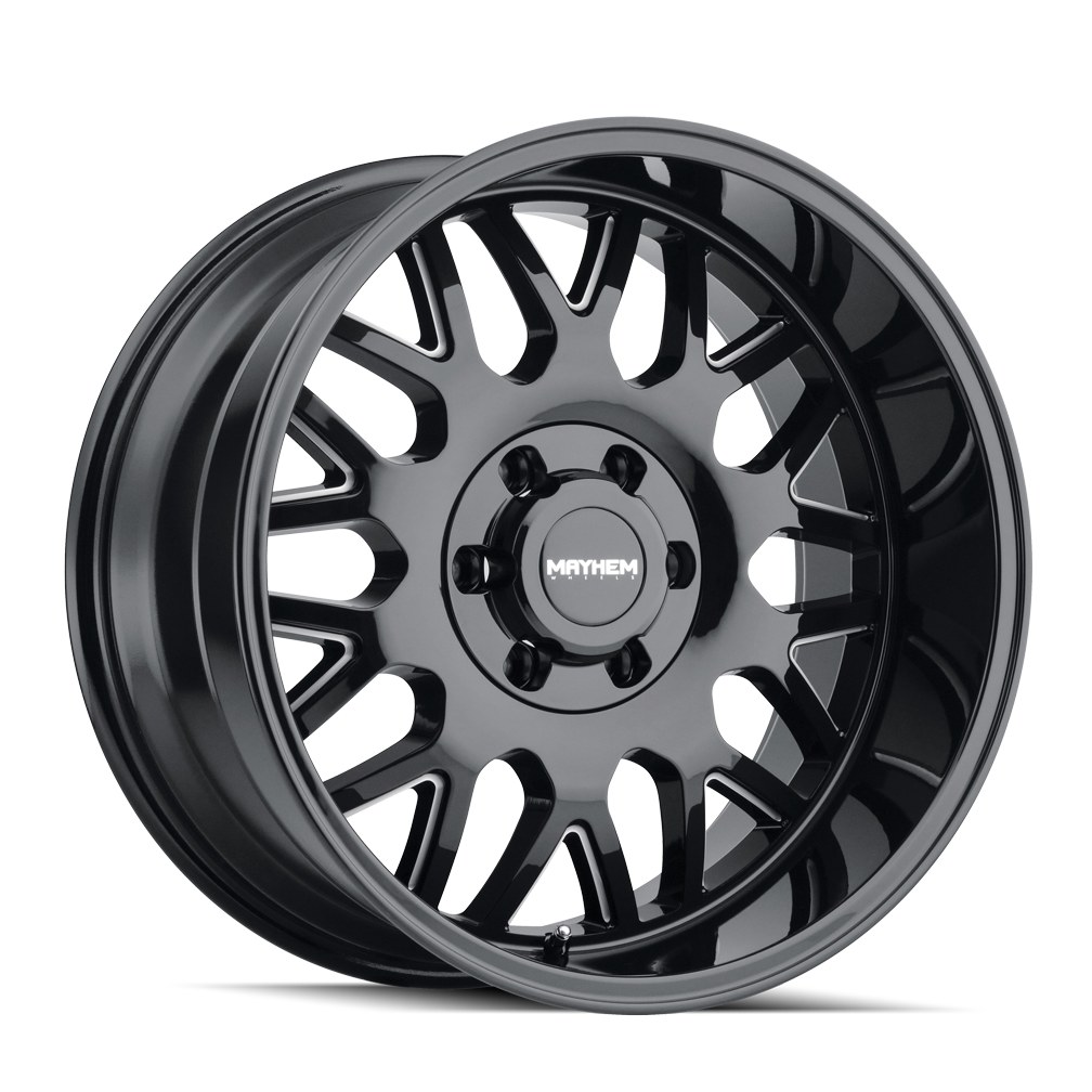 20x9 Mayhem Tripwire Black W/Milled Spokes Wheel 5x5.5/5x150 (0mm)