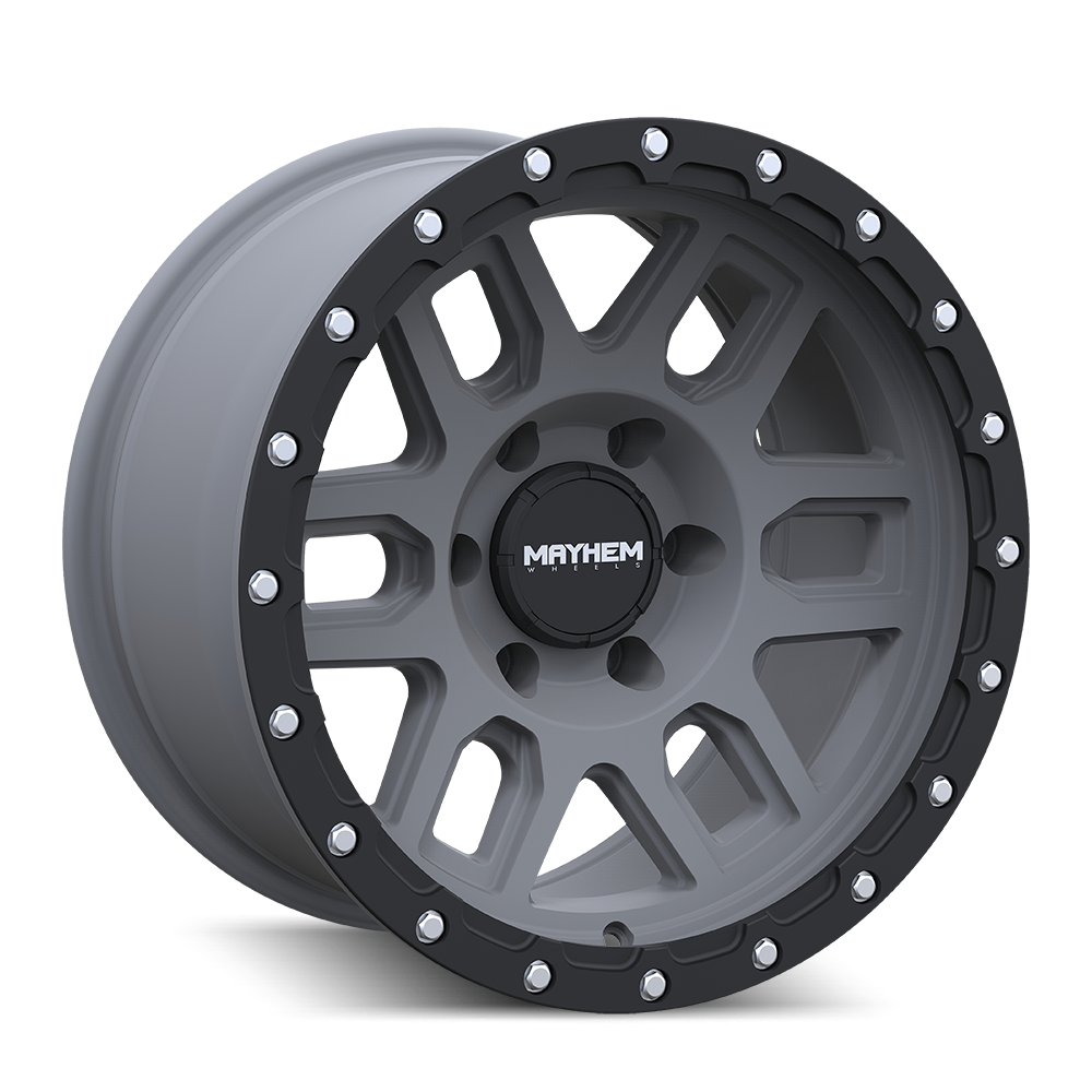 20x9 Mayhem Delta Matte Gunmetal W/ Matte Black Lip Wheel 6x135 (0mm)