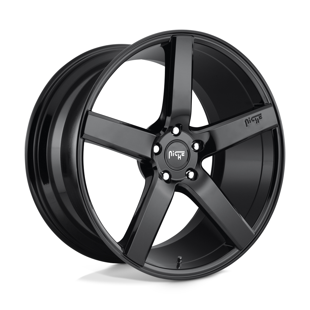 20x8.5 Niche M188 MILAN GLOSS BLACK Wheel 5x4.5 (35mm)