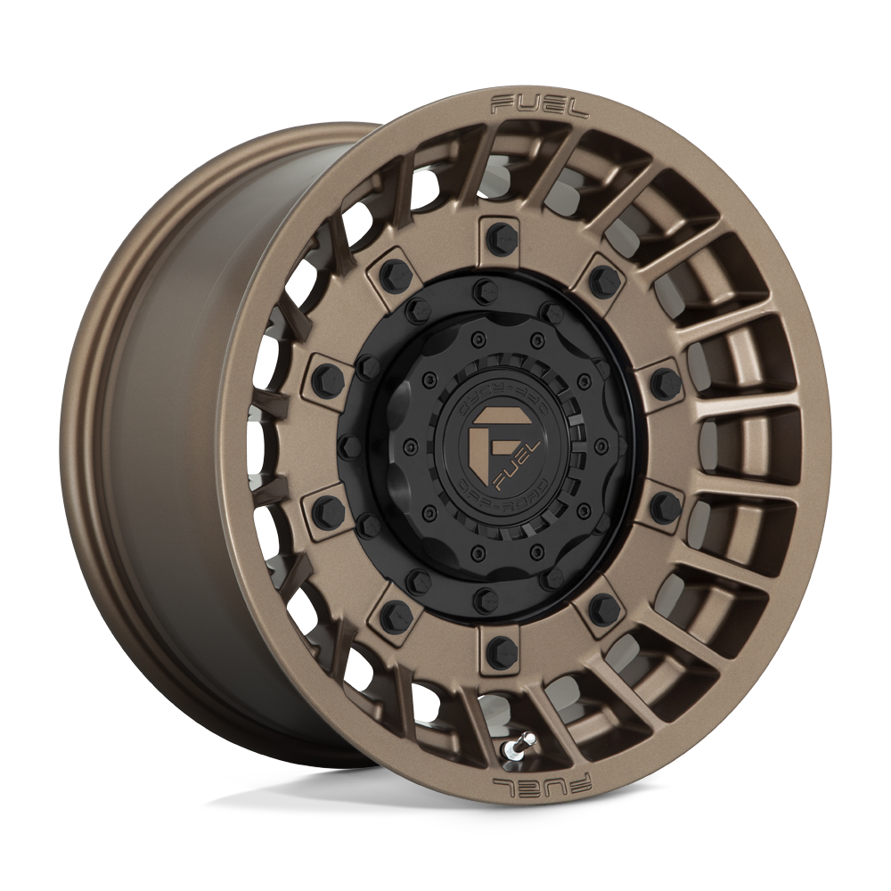 17x9 Fuel D725 MILITIA Matte Bronze & Black Wheel 5x4.5/5x5 (-12mm)